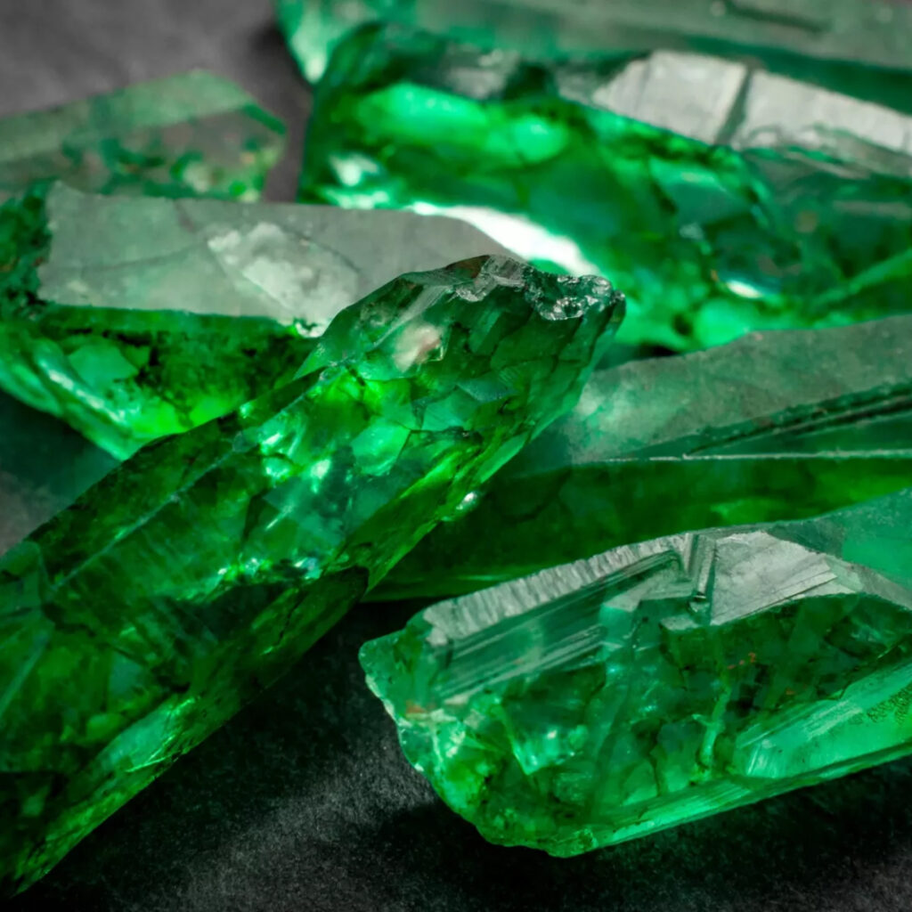 Mined Emerald Gemstone