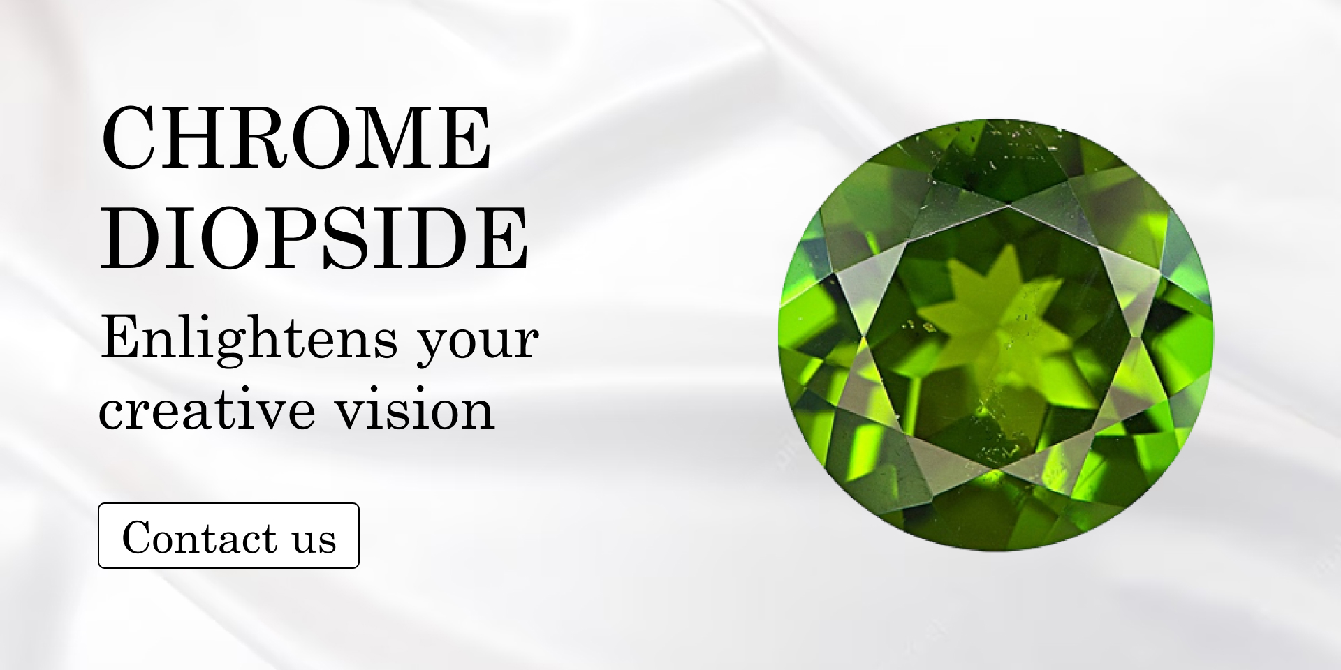 Buy Chrome Diopside Green Gemstone